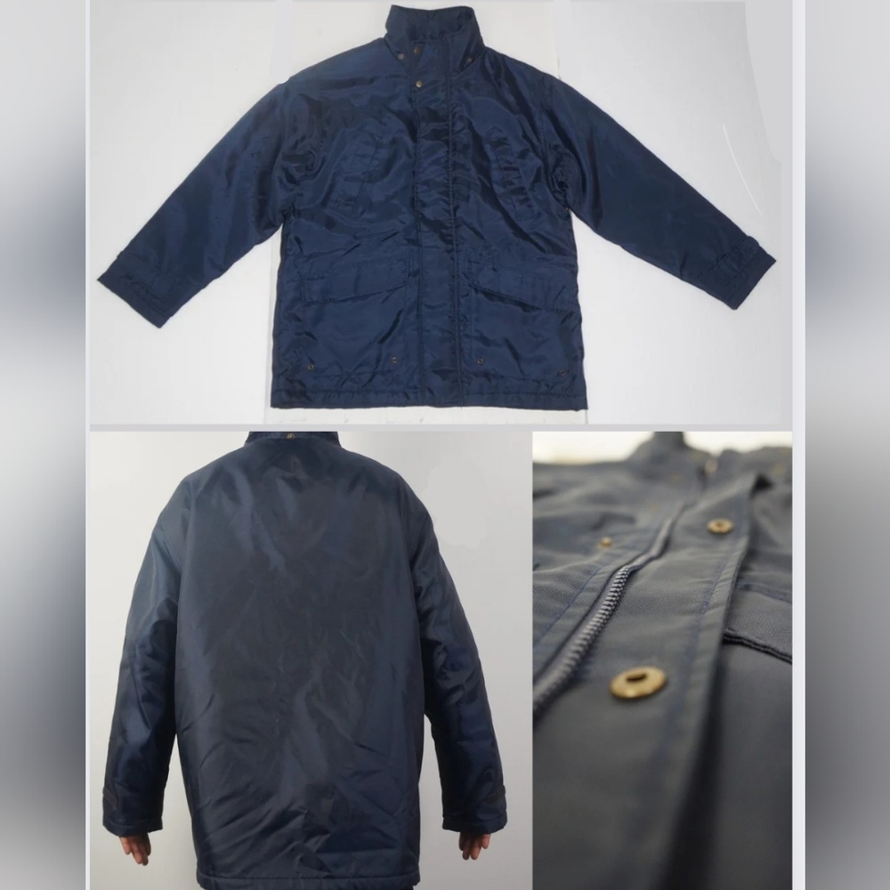 Trader Bay dark blue jacket, men's size Large